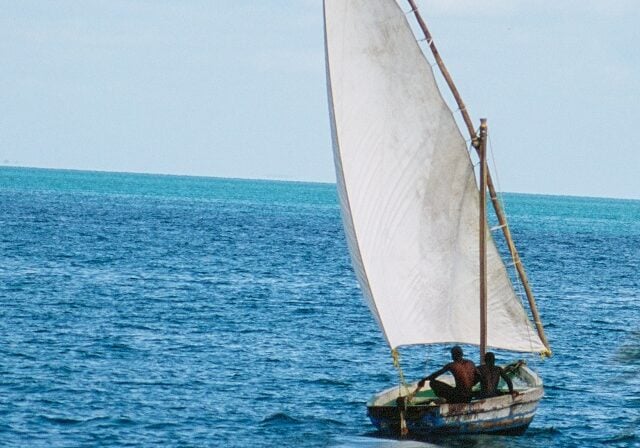 sailboat in the Indian Ocean