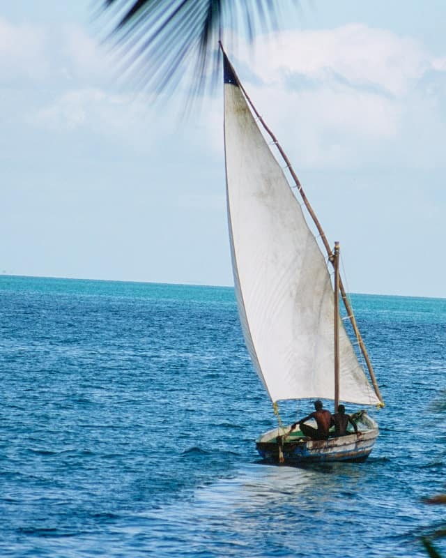 sailboat in the Indian Ocean