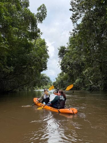 Kayaking the Lekoli River (Photo Credit: Kelly McBride)