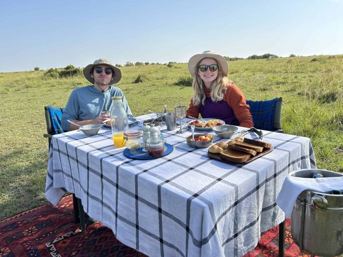 Bush breakfast! (Photo Credit: Katt Hendershot)